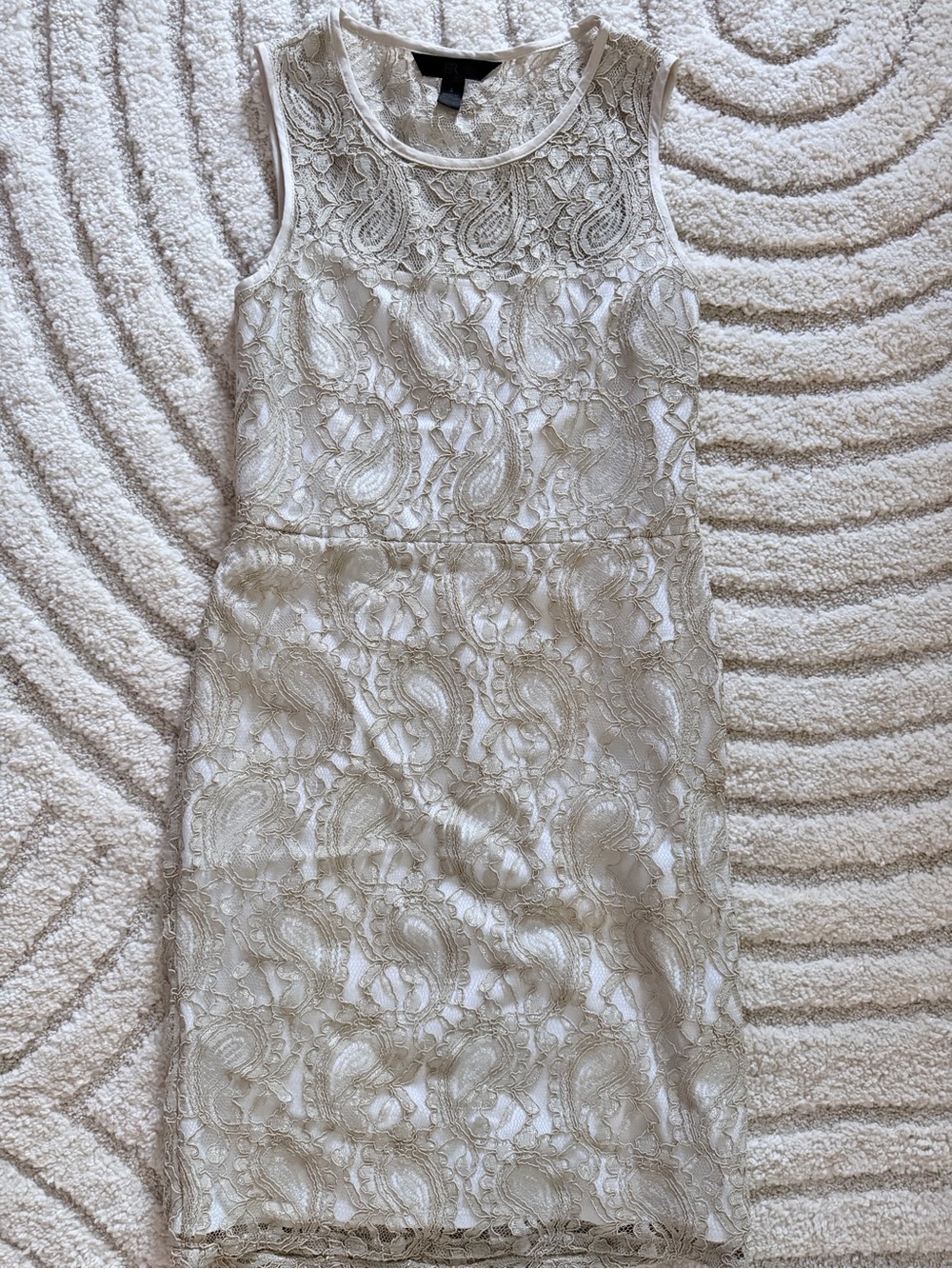 Banana Republic Cream Lace Mini Dress